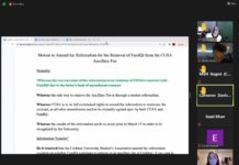 If passed, FundQi referendum will now eliminate service, CUSA council decides