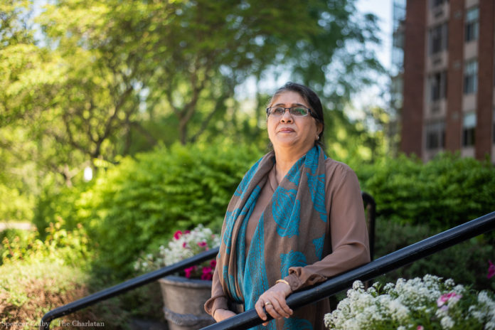 Rehana Hasmi poses for a portrait close to her home in Ottawa