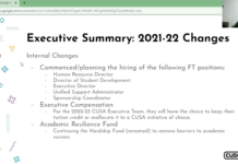 CUSA budget presentation projects total income loss, changes to revenue amid COVID-19