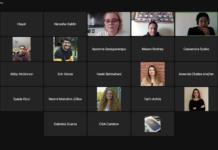 A screenshot of a GSA council Zoom meeting.