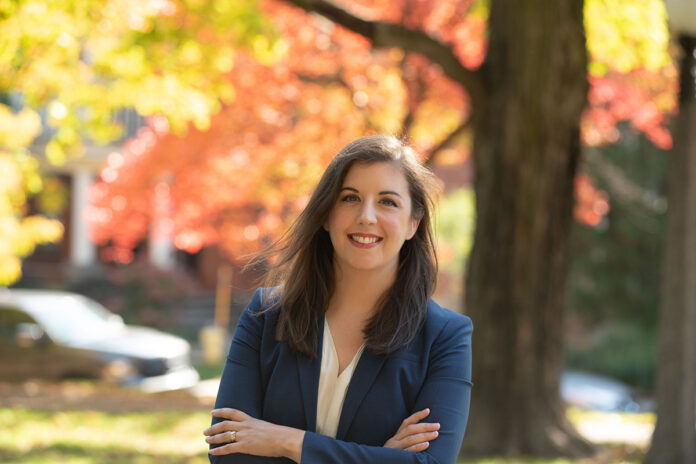 Katie Gibbs, pictured here, is running as the Ontario Liberal Party's Ottawa Centre candidate for the 2022 Ontario General Election.