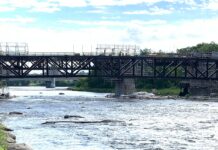 New bridge forges connection between Carleton and Vincent Massey Park The new multi-use bridge is pictured across the Rideau River by Carleton University on Aug. 4, 2022.