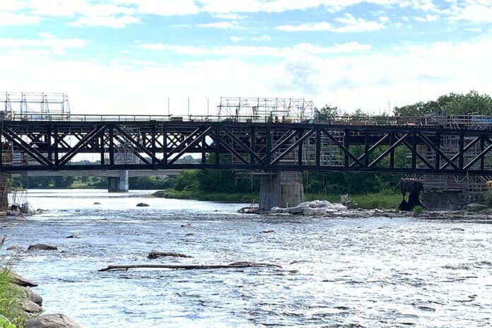 The new multi-use bridge is pictured across the Rideau River by Carleton University on Aug. 4, 2022.