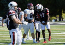 Ravens sack McMaster in football season opener