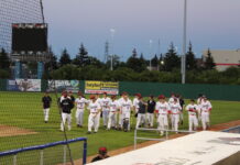 Ravens baseball dominates in season opener against Gee-Gees