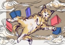 Review: ‘The Cat who Saved Books’ brings readers into a labyrinth of love and mourning A cat lays on its back in the centre of the frame with open books surrounding it.