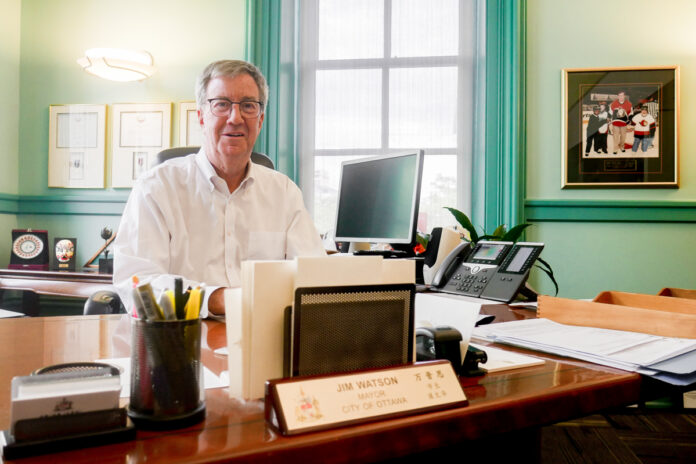 Ottawa Mayor Jim Watson in his office