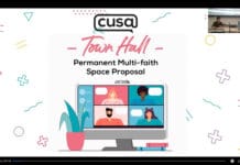 CUSA holds town hall for proposed new multi-faith centre