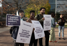 ‘We have to unite’: CUSA demonstrates solidarity with Ontario education workers
