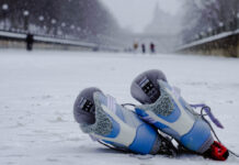 Students, researchers disappointed by canal skateway closure skates lying on ice