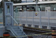 Carleton anticipates Trillium Line reopening this fall Transit construction stretches at the Carleton University campus in July 2023.