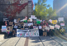 ‘Art is always political’: Palestinian protestors demand action through craft