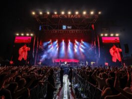 Ottawa Bluesfest headliner Maroon 5 performs on July 7, 2024. [Photo by Greg Kolz via Bluesfest]