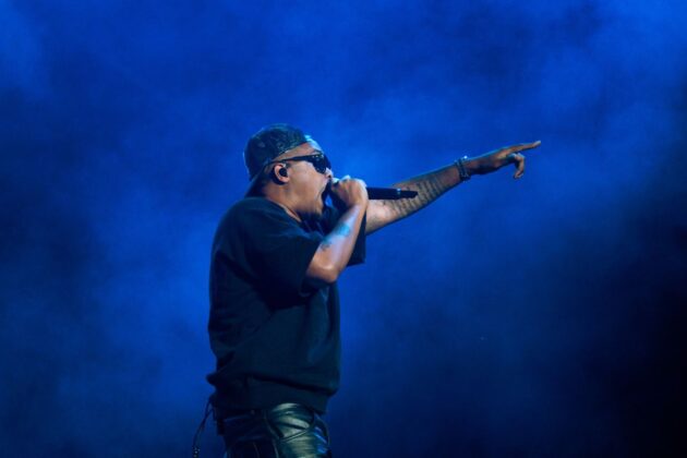 Nas excites the crowd with his performance at Bluesfest on July 14, 2024. [Photo by Darren Tran/The Charlatan]