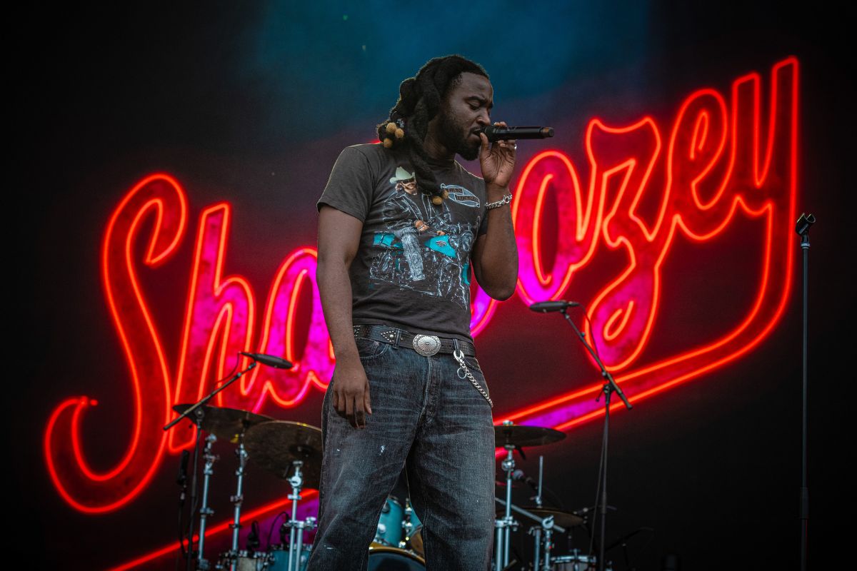 Shaboozey ignites the crowd at the RBC Stage on July 9, 2024. [Photo by Sean Sisk via Bluesfest]