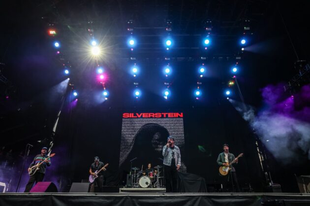 Rock band Silverstein performs on July 11, 2024. [Photo by Greg Kolz via Bluesfest]