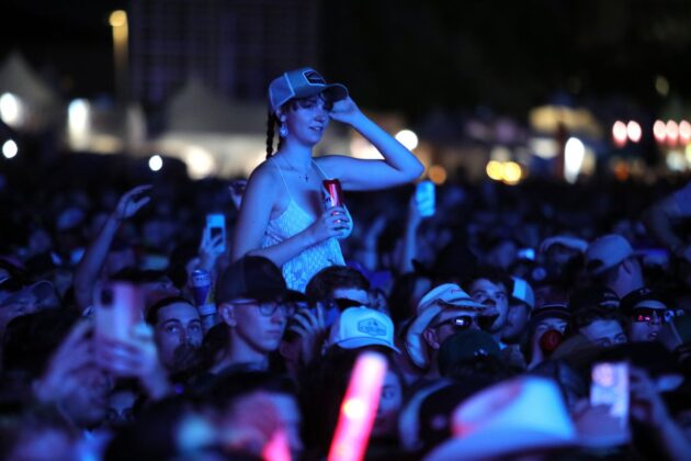 Crowds gather to watch headliner Tyler Childers on July 12, 2024. [Photo by Wayne Cuddington via Bluesfest]