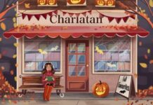 Editor and contributor picks: Fall favourites for a crisp autumn day A girl in a red jacket drinks a hot drink on a bench outside a cute antique shop.