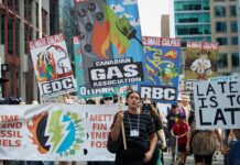 Protesters take to the streets to confront Ottawa’s biggest ‘climate culprits’