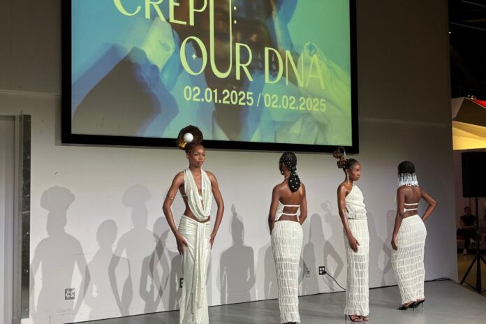 A runway show is a central part to the third annual Crépu: Our DNA event, hosted by Hors Pair Social and the Moving Art Gallery, to celebrate the beauty of Black hair on Feb. 2, 2025.