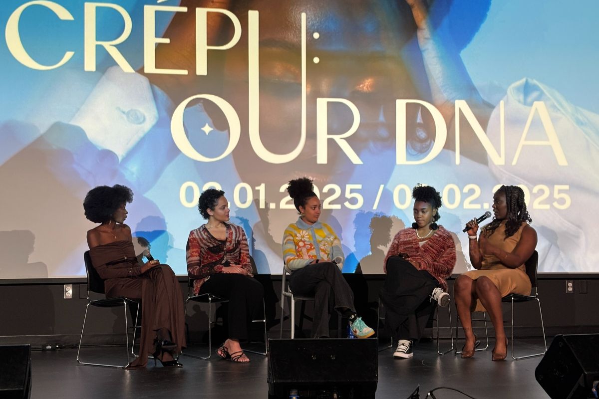 Filmmakers and event organizers sit down for a panel discussion and to take questions from the audience following film screenings at the Crépu: Our DNA event on Feb. 2, 2025.