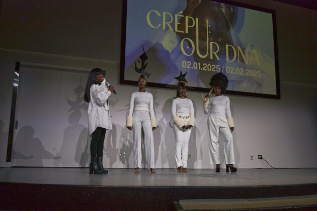 Delize Scott (left), professionally known as DRS Anointed, wins the audience's vote for their favourite runway collection at the Crépu: Our DNA event on Feb. 2, 2025.