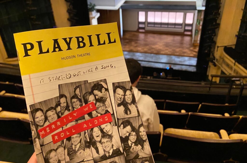 A Broadway playbill in the Hudson Theatre