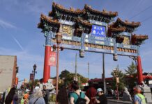 Ottawa’s Chinatown Remixed festival returns, giving local artists room to share their stories A red arch stands tall against a clear blue sky while a tour guide gives a tour