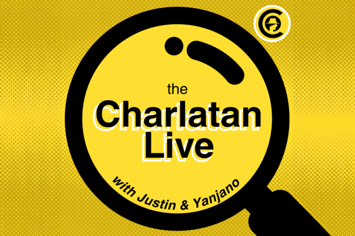The Charlatan Live podcast cover