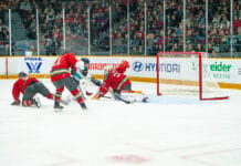 Girard’s 3rd period hat trick downs Charge in physical season opener
