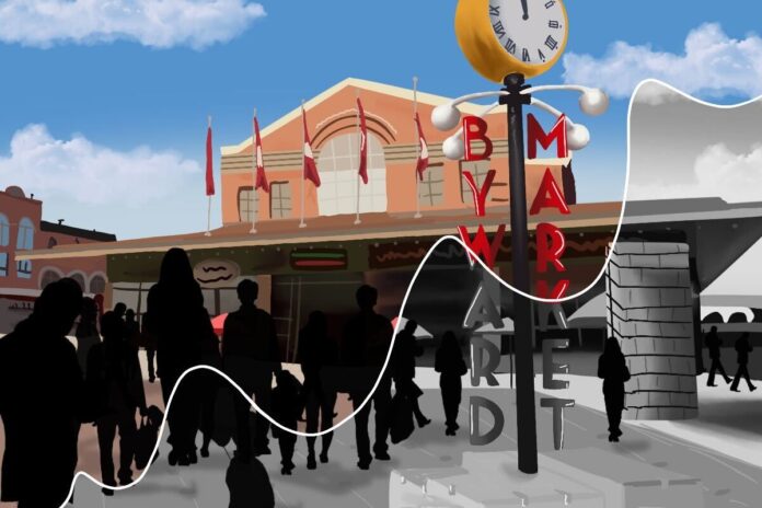 The Byward Market (colourful on one side and bland on the other)