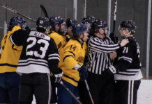Ravens men’s hockey win streak ends against Queens