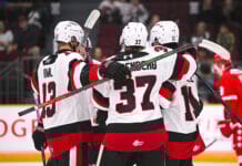 67’s dominate, and then survive Game 2