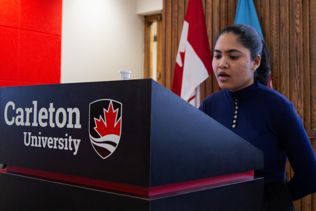 Hurrydass gives her speech