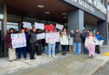 ‘OSAP was their only hope:’ Merivale High School students protest OSAP cuts Over a dozen teenagers stand in front of a building, many holding signs. Visible signs say "Education is a right, not a privelege," "Fix OSAP ASAP," "Fund our futures," "Higher education shouldn't be a debt sentence," "Hands off our future."