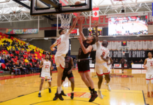 FINAL 8 quarterfinal roundup: Ravens to meet TMU in semifinals one week after OUA championship game. Basketball player layup