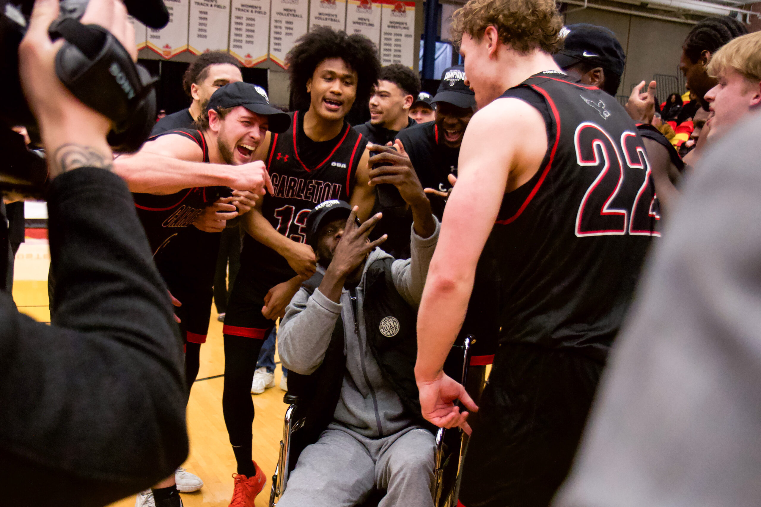 Selfie with Carleton players
