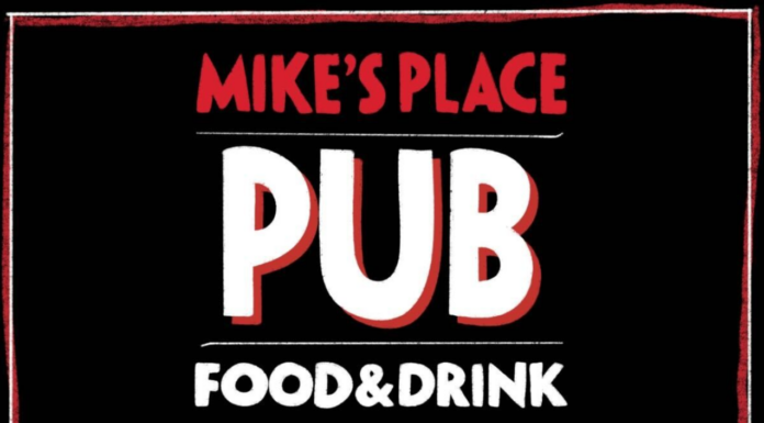 Mike’s Place used to be Carleton’s heartbeat. Now, its legacy lingers in low chatters Illustration of a black sign reading 'Mike's Place Pub, Food and Drink. Established in 1972.'