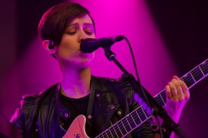 Tegan and Sara drew one of the festival's biggest crowds.